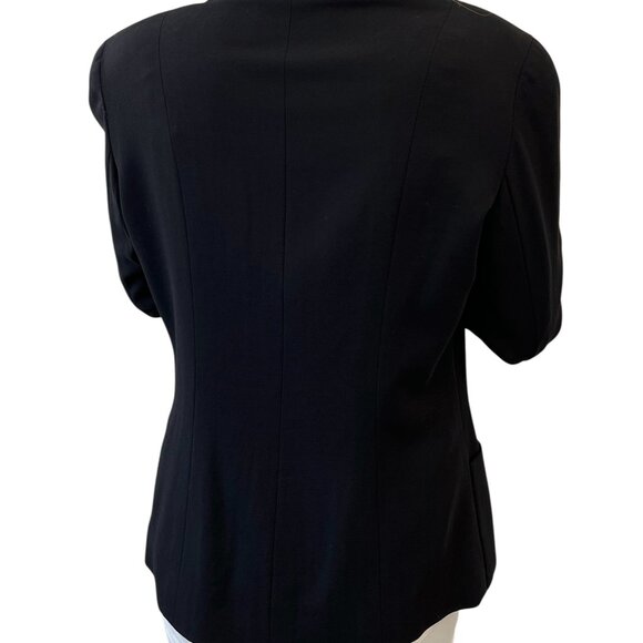 CHANEL Vintage 94P CC Mark Logo Jacket Button Black Gold Long Sleeve [106370] - Picture 4 of 12